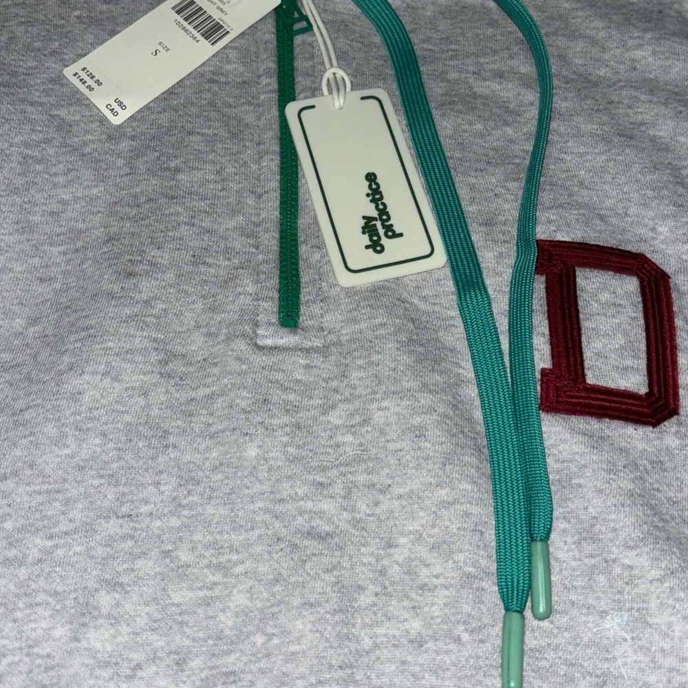 Anthropologie Drawstring Long Sleeve Hoodie Size Medium/Daily Practice - Picture 5 of 12